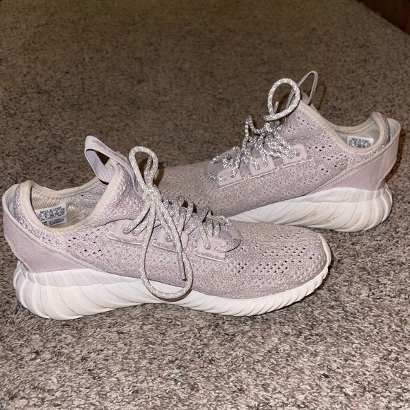 Lavender Adidas Tubular Shoes - Picture 2 of 5